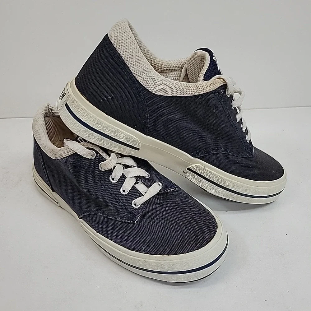 Drew Men's Chunky Canvas Skate Shoes Size 7M  Navy Walking Lace‎ Up Comfort